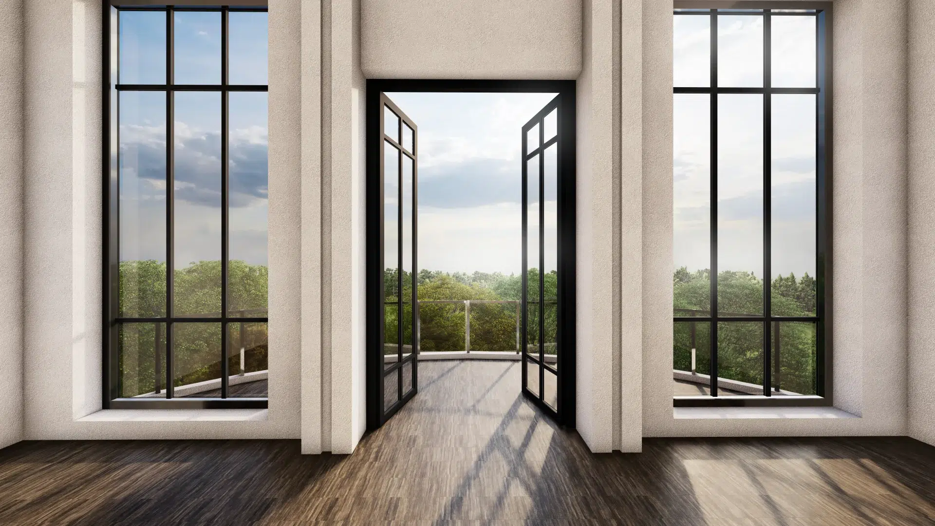 VLX 100 Double Swing / French Door in Fort Worth, TX | Juniper Windows Fort Worth - detail 1